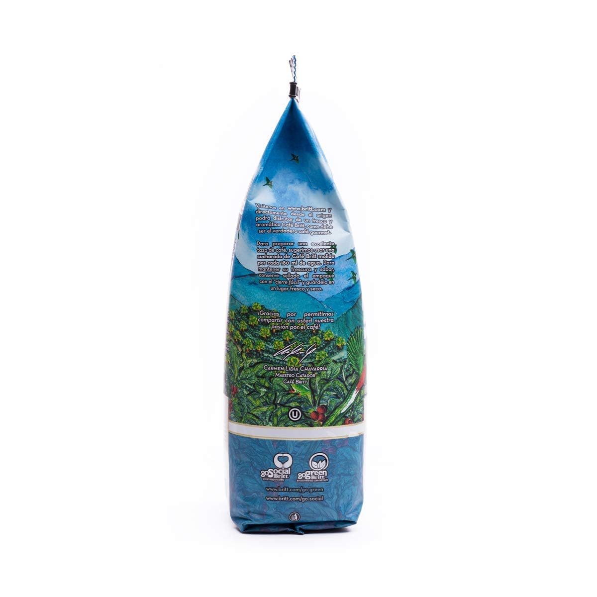 Cafe Britt® - Kawa Kostarykańska Tarrazu Montecielo (360 g) (3-Pack) - Kawa w ziarnach, Kawa Arabica, Kosher, Bez Glutenu, 100% Gourmet & Średnio Palona