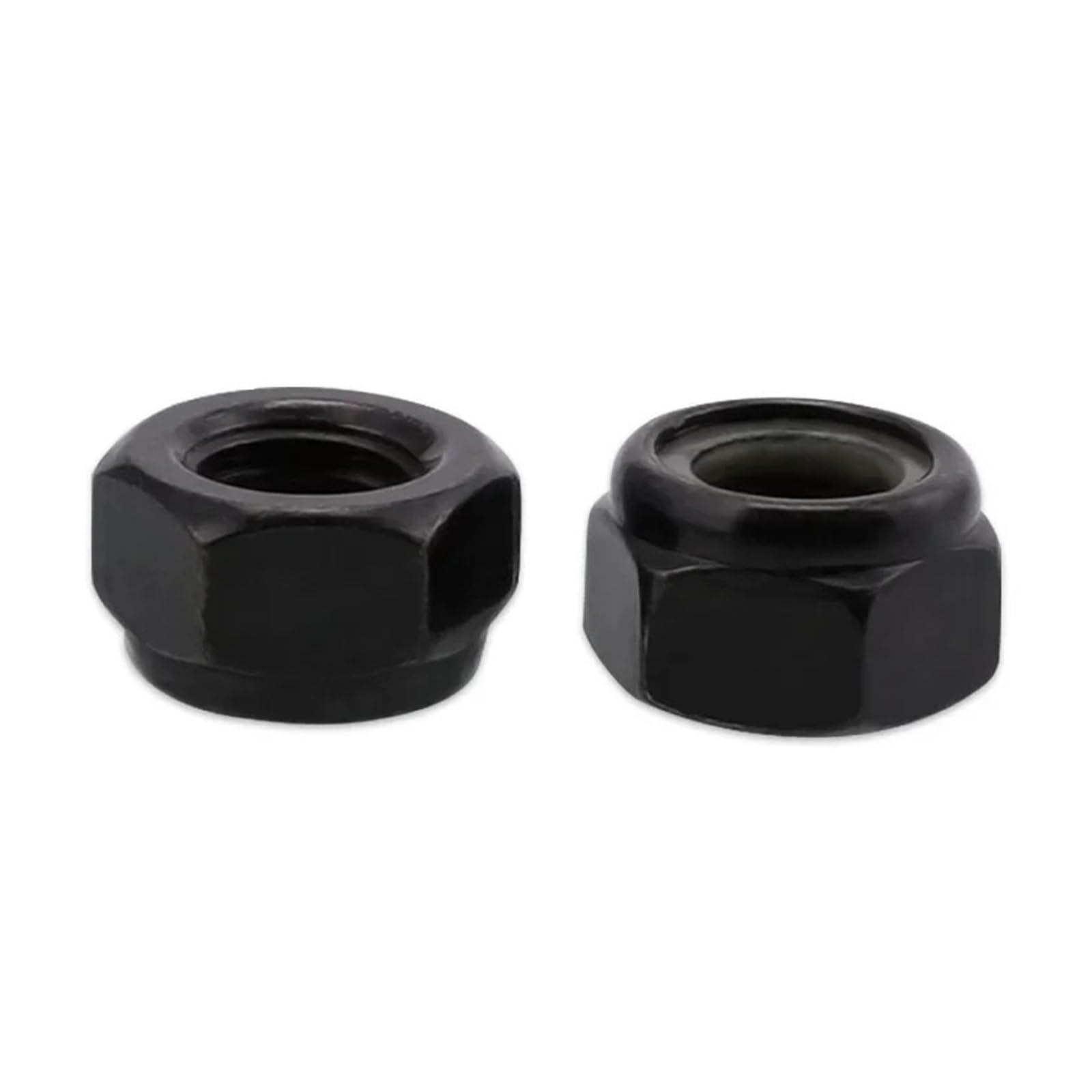 Tuerca Autoblocante Tuercas hexagonales autoblocantes para Tornillos | 100 Uds 50 Uds 20 piezas M2 .5 M3 M4 M5 M6 M8 M10 M12 M14 tuerca de bloqueo(100PCS M5)