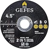 GEFES 25 Pack Cut Off Wheels 4 1/2 x 1/24 x 7/8 for Cutting Metal and Stainless Steel Cutting Wheel for Angle Grinder Extremely Thin Durable Cutting disc