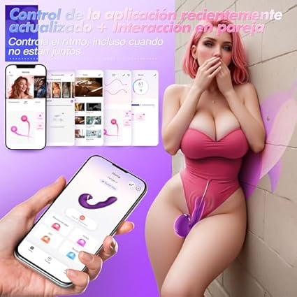 Vibradorador Mujer Juguetes Eróticos y Puntos G, 3 en 1 Consoladores.. para Mujer con Vibración Vibrador, Succionador de Clítoris Femenino Dildo Juguetes Sexuales de modo 10x5x5 Vibradores Mariposas