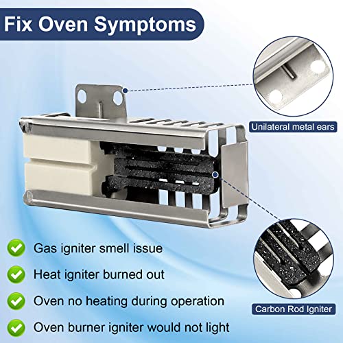 DG94-00520A Range Oven Igniter, Compatible with Samsung Stove,NX58F5500SS,NX58H5600SS,NX58h9500WS, Replaceable 2692271 AP5577941 EAP4241428 PS4241428 AP2634719 Universal Models LUXRILIX