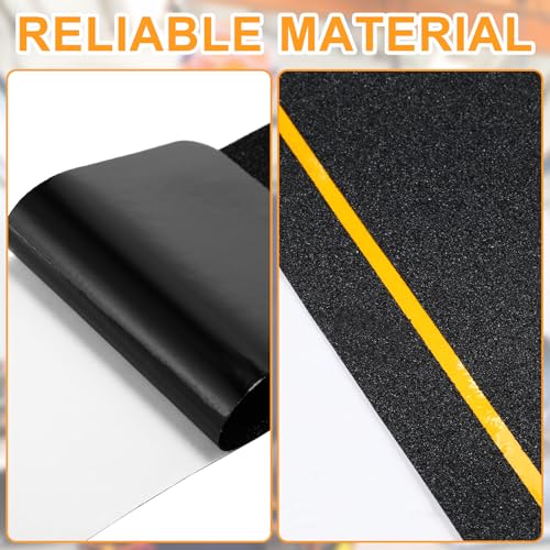 Weysat CHI-WEYSAT-1040 20 Pcs 6'' X 30'' Anti Slip Stair Treads With Reflective Stripe Grip Non Slip Tape Adhesive Non Skid Tape Outdoor Traction Treads Staircase Step Treads Friction Abrasive thumb #4