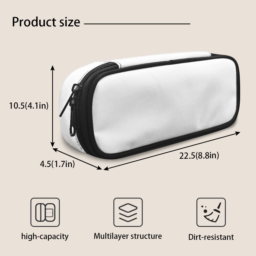 Amzbeauty Pencil Case With Large Compartments Carrying Stylish Pen Bag Stationery Makeup Handy Wrap &Zipper, Cute Alpaca, School Bag - View #2