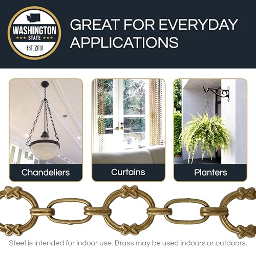 Image of RCH Hardware Lighting Chain, Oil Bronze Black
