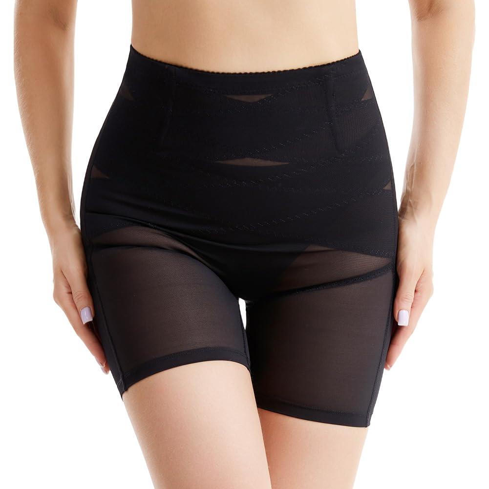 DiULi Damska bielizna wyszczuplająca, wysoka talia, wyszczuplające brzuch, body Shaper z nogawkami, mocno formujące majtki gorsetowe, ujędrniające ciało i oddychające