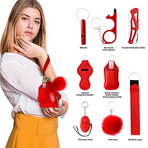 Image of Araafur Wristlet Keychain Set with Wallet Card Holder and Pom pom Airtag Keychain Accessories for Women