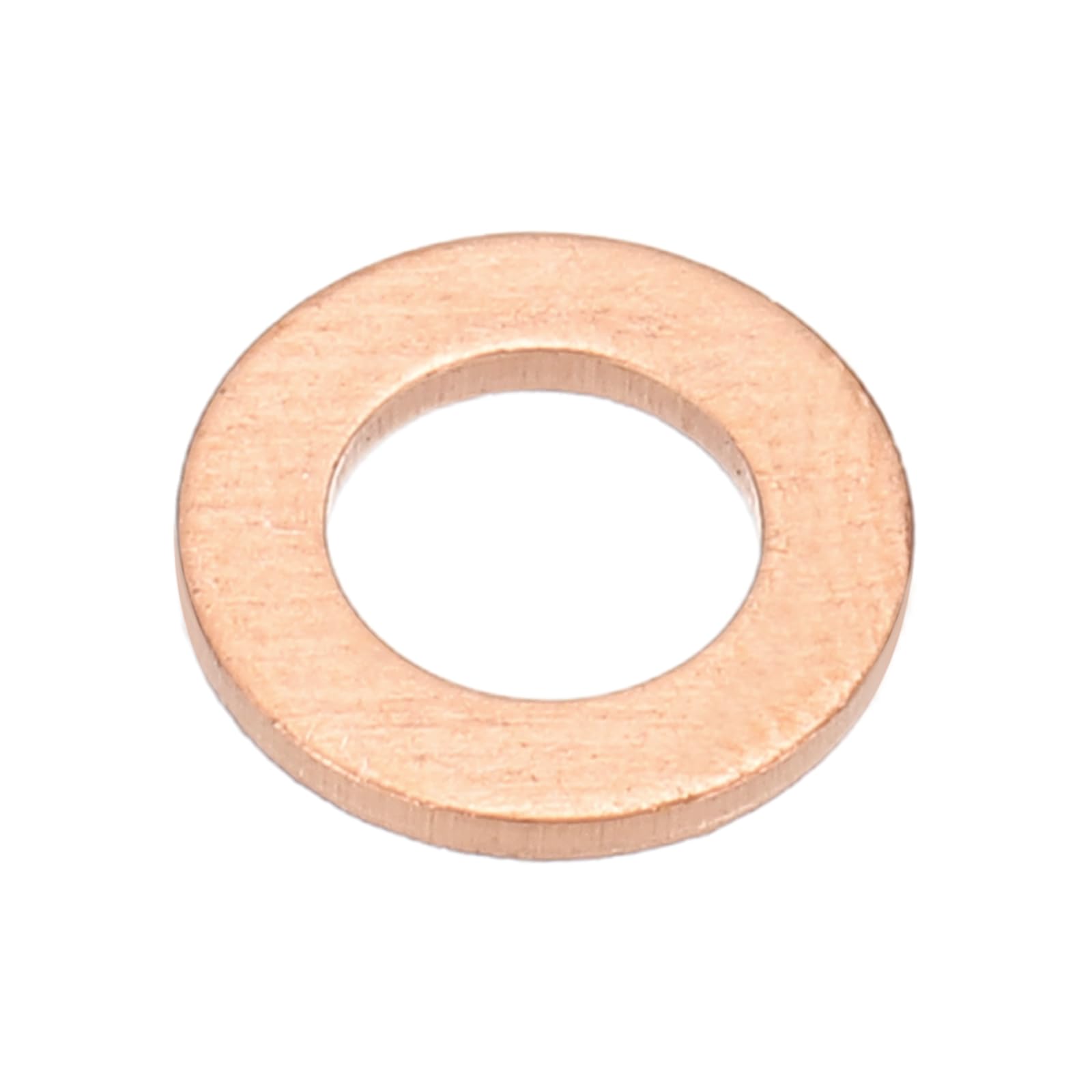 PATIKIL M4x8x1mm Flat Copper Washers, 25 PCS Copper Automotive Drain Plug Gaskets Flat Ring Oil Crush Washer Spacers for Faucets Garden Bolts Screws Hose, Purple — image 1