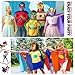 Sosation 24 Sets Hero Masks and Capes for Kids Party Favors DIY Blank 12 Styles Hero Masks Capes for Boy and Girls Children Birthday Dress up Group Activity Costume Toys Gifts