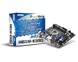 MSI H61M-E33 (B3) 7680-040R Mainboard Sockel 1155 2X DDR3 mATX max 16GB (1x PCI, 1x PCI-e x16, 4X...