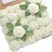 DerBlue 60pcs Artificial Roses Flowers Real Looking Fake Roses Artificial Foam Roses Decoration DIY for Wedding Bouquets Centerpieces,Arrangements Party Home Decorations