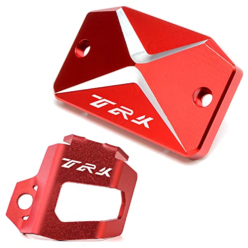 Motorrad Zubehör für Benelli TRK 502 X 502X TRK502x 2019-2022 2023 Vordere Bremsflüssigkeitsbehälter Abdeckung Hintere Öltankschutz (Rot-TRK)