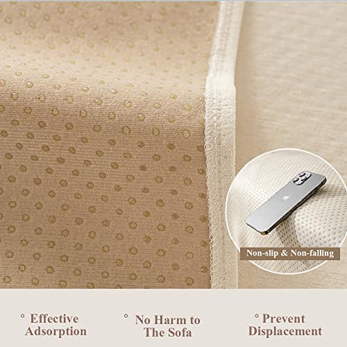 Stacypik Sturdy Waterproof Couch Cover For 3 Cushion Couch,Pets Dogs Cats Couch Protector Cover Non-Slip Sectional Sofa Cover Washable Stylish Sofa Slipcovers Blanket Coverage Sofas(71"X134",Beige) #TOP2