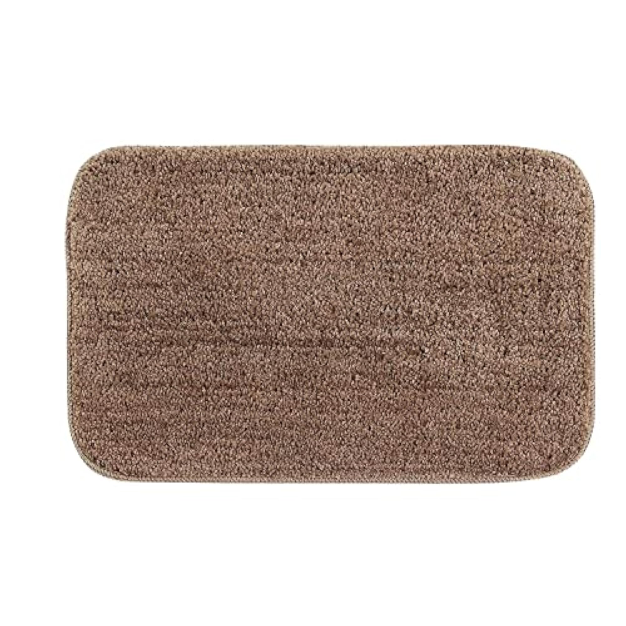 Anti Slip Microfiber Bath Mat, Beige Pack of 1