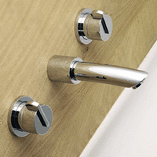 Samuel Heath V117 A SSF Xenon 3 Hole Wall Mounted Lavatory Faucet Tr