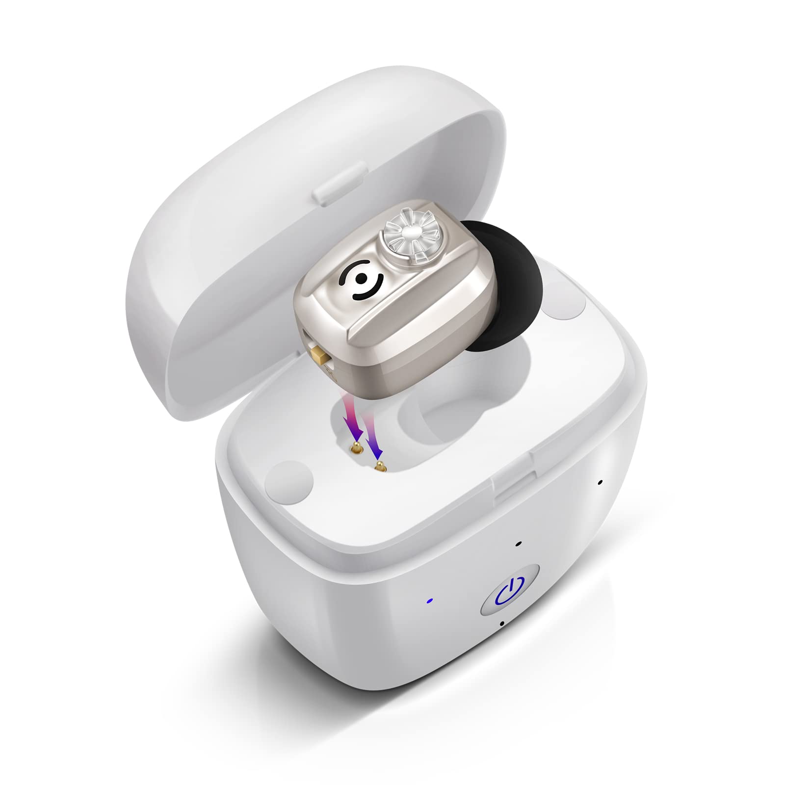 Britzgo Rechargeable Hearing Aids Amplifier with Noise Reduction,Portable Charging Case,Up to 20hrs(Silver) (B0B8J3CCJS) Amazon Price History, Amazon Price Tracker