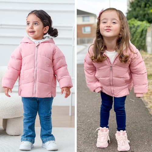 Baby Girls Boys Winter Coat Warm Fleece Jacket for Toddler Kids 6M-5T3