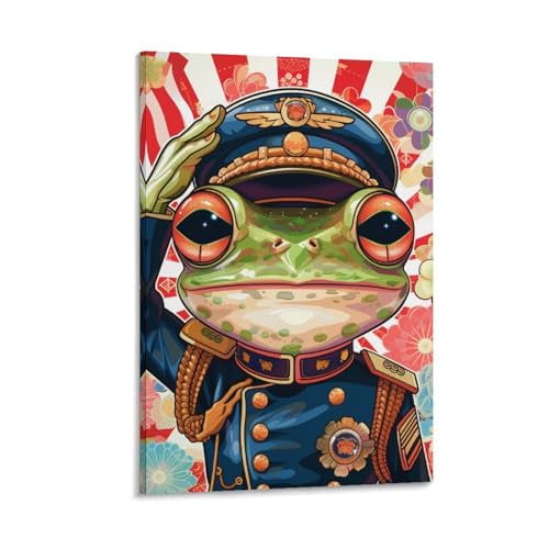 Toile impression salamandre salutation pour instaurer une ambiance zen