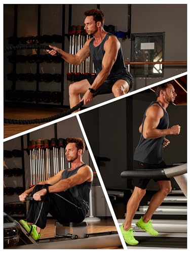 TACVASEN Men's Workout Tank Tops Sleeveless UPF 50+ Summer Sun Shirts Quick Dry for Running Swim Gym Beach4