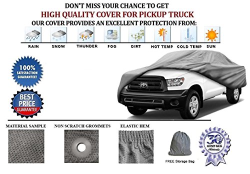 SBU 3 Layer All Weather Truck Cover Compatible for Chevrolet Chevy 1/2 TON Short Bed Pickup Model Years 1950-1959 Breathable Automobile Pick-up Protection