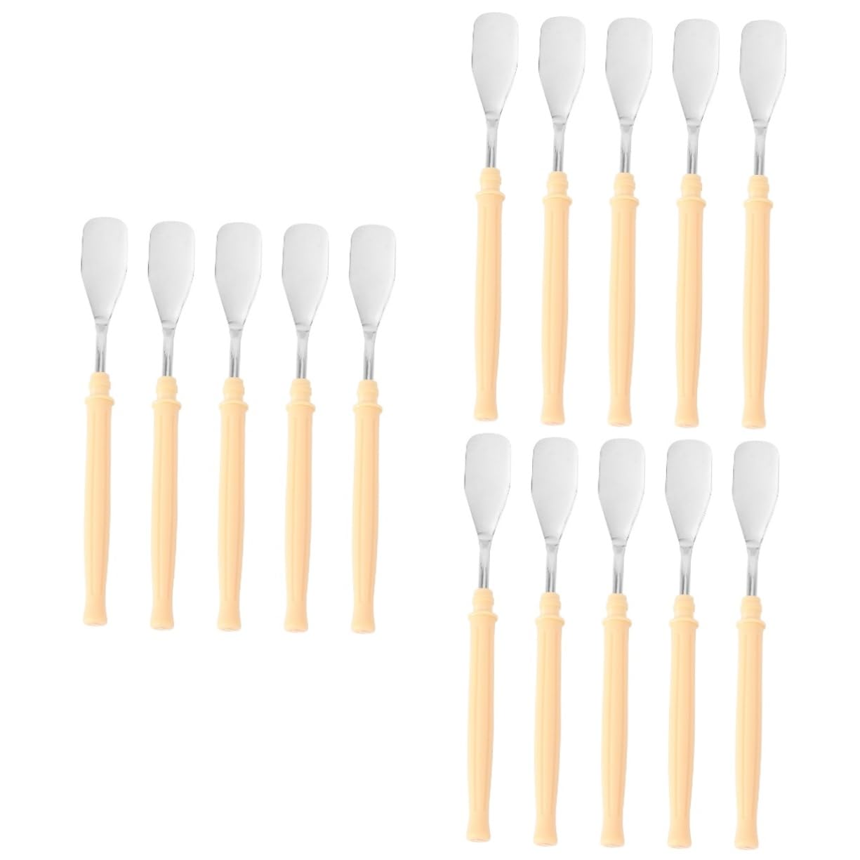 SEWACC 15piezas Espátulas De para De Color Inoxidable Mango De Herramienta Práctica para y Manualidades