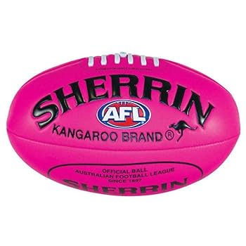 Sherrin AFL Super Soft Touch Football, Pink, Size 3 : Amazon