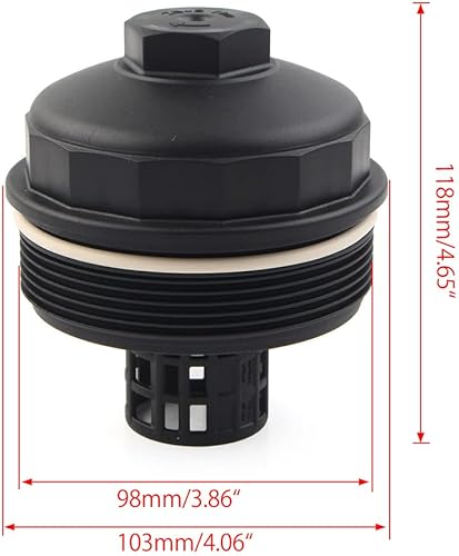 Miniatura 4 de GZYF Cubierta delantera del filtro de aceite diesel 3.2 LR019477 para Land Rover Freelander 2 3.2L GAS 2008 2009 2010 2021 2012