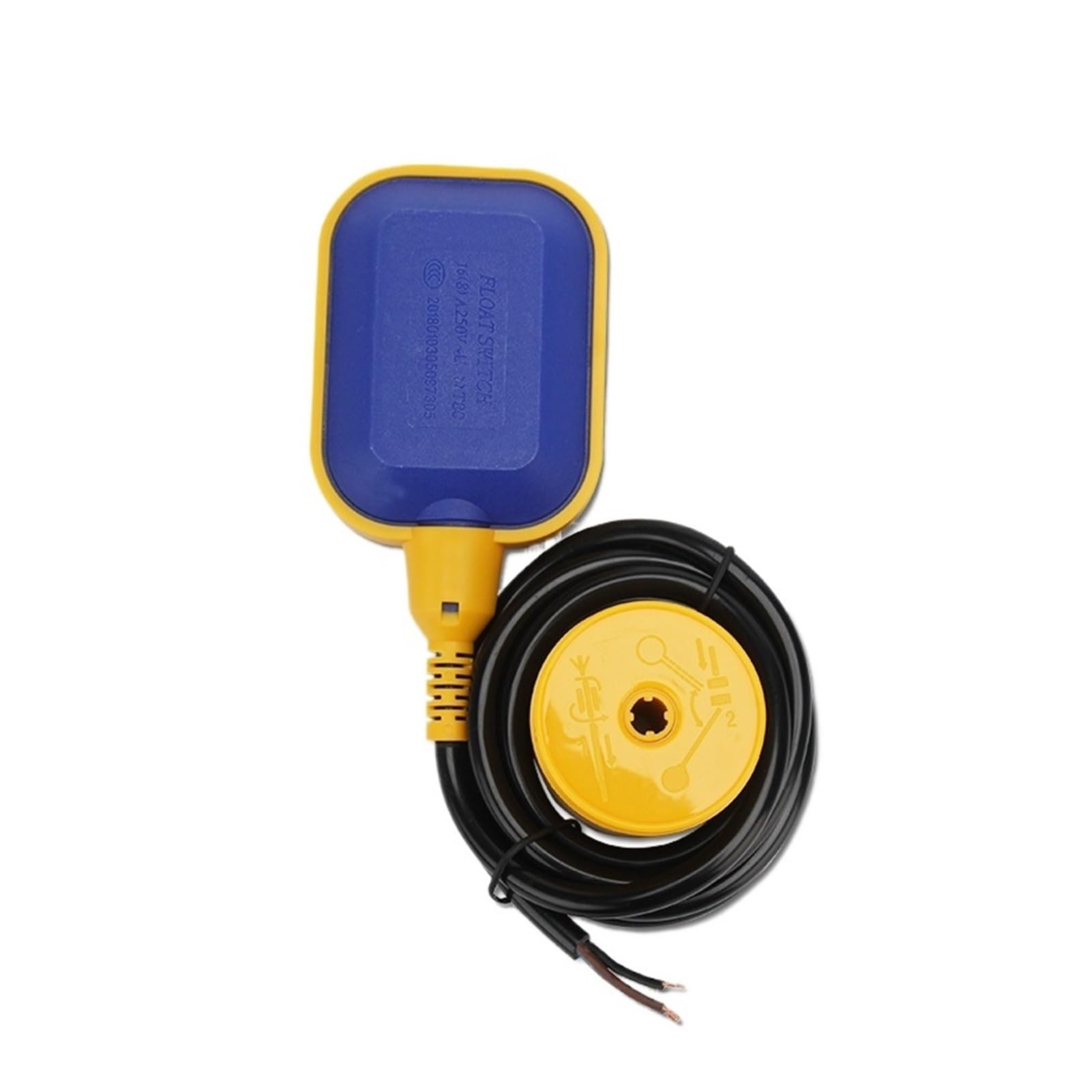 Interruptor de flotador con cable 1 interruptor de flotador 2/3/4/5M controlador de nivel de agua interruptores de líquido Sensor de Contactor bomba tanque fluido(WIRE LENGTH 4M)