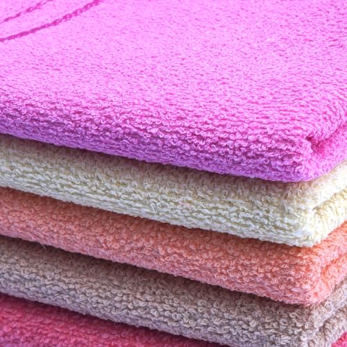 Image of Space Fly Cotton Hand Towels Set of 6, 11 x 17 Inches, Soft & Absorbent Face Towels, Kitchen Towels for Home, Wash Basin Towels, Multipurpose Hand Napkins for Bathroom, Kitchen & Dining, Multicolor