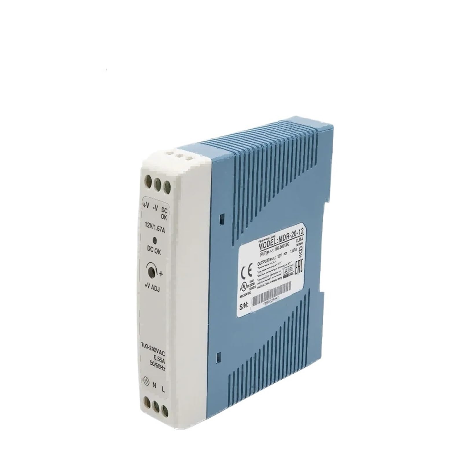 BRODEFUP 20W Single Output Power Supply MDR-20-5V MDR-20-12V MDR-20-15V MDR-20-24V(MDR-20-5)