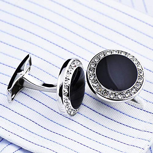 Image of S&W Wedding Cufflinks for Men Cuffs with Gift Box Business for Tuxedo Shirt