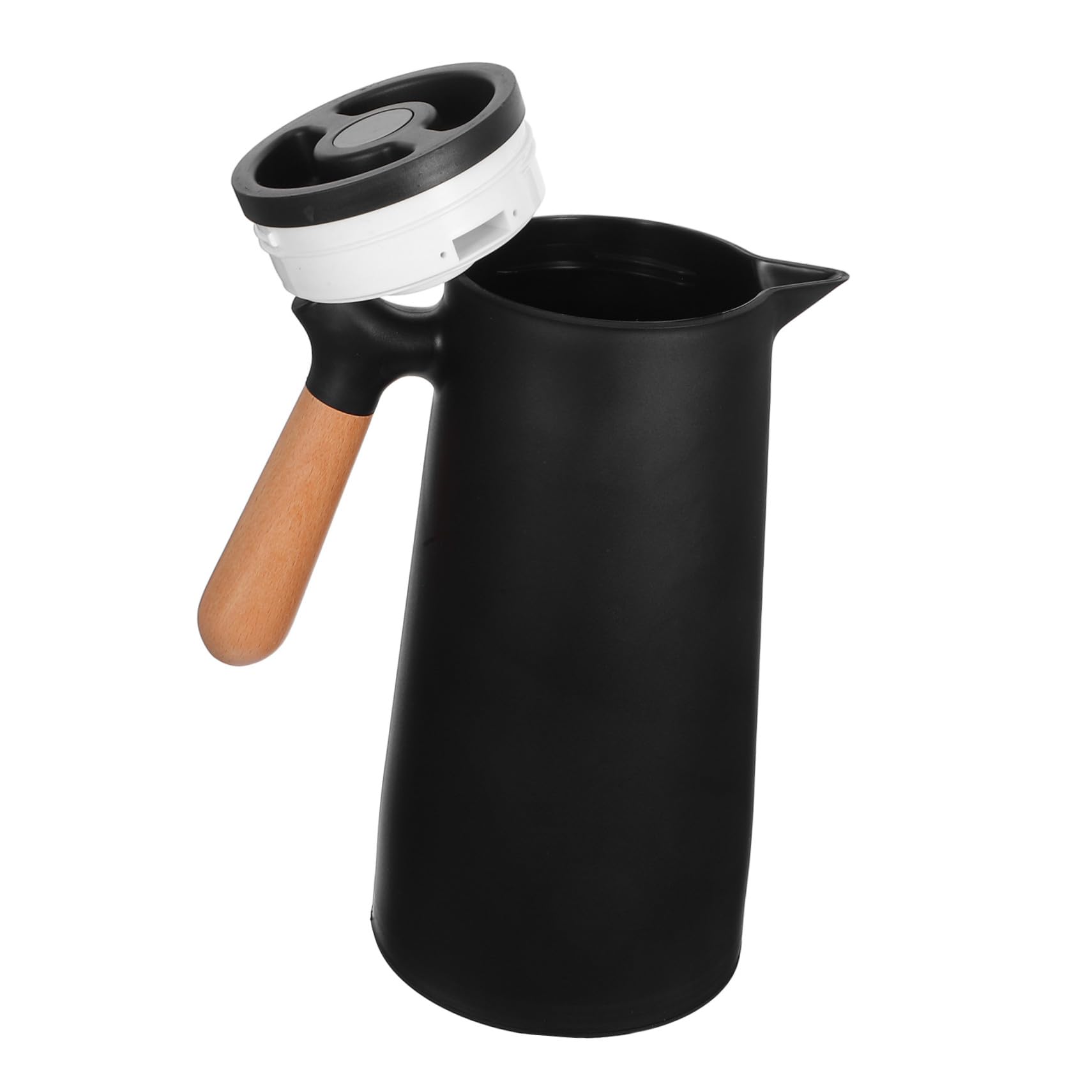 Bouteille Isotherme 1l Noire en Verre Coque Plastique