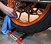 Hardline Productsn USA Rollastand for Sportbikes – Portable Motorcycle Wheel Cleaning & Chain Maintenance Roller Stand – Universal Front & Rear Tire Rotation Tool for Bikes Without Center Stands