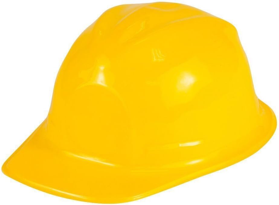 Funny Party Hats Construction Party Hats - 24 Pack - Construction Hats - Soft Plastic Hats - Construction Party Supplies : Toys & Games