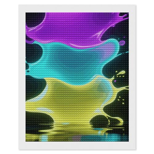 Peinture diamant Color Splash FodPand pour une décoration murale de salon