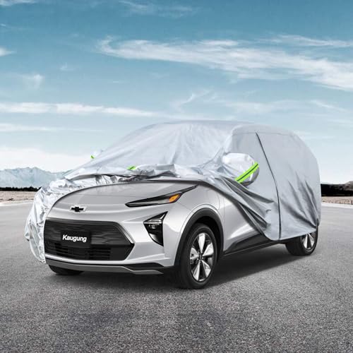 Image of Kaugung 6 Layers Hatchback Car Cover Custom Fit Chevrolet Bolt from 2016 to 2025, Waterproof All Weather Resistant Outdoor Indoor Sun Rain Dust Snow Protection.(USA Warehouse,Within 3-7 Days)