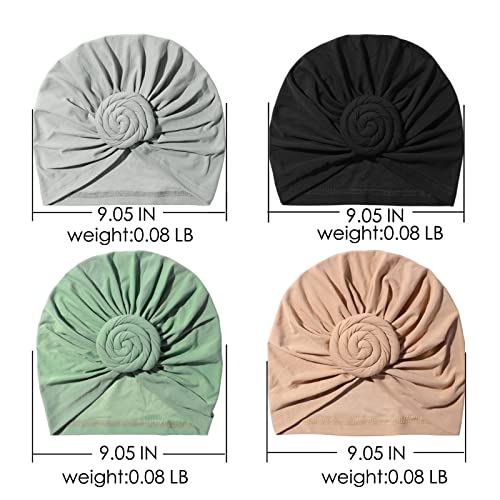 Image of KYNARI Turban Head Wraps for Women, Pretied Stretch Bonnet Hair Wrap | African Knot Turban Hats Pre Twist Headwear Soft Head Scarf Elastic and Breathable Head Covering Cancer Caps for Black Women