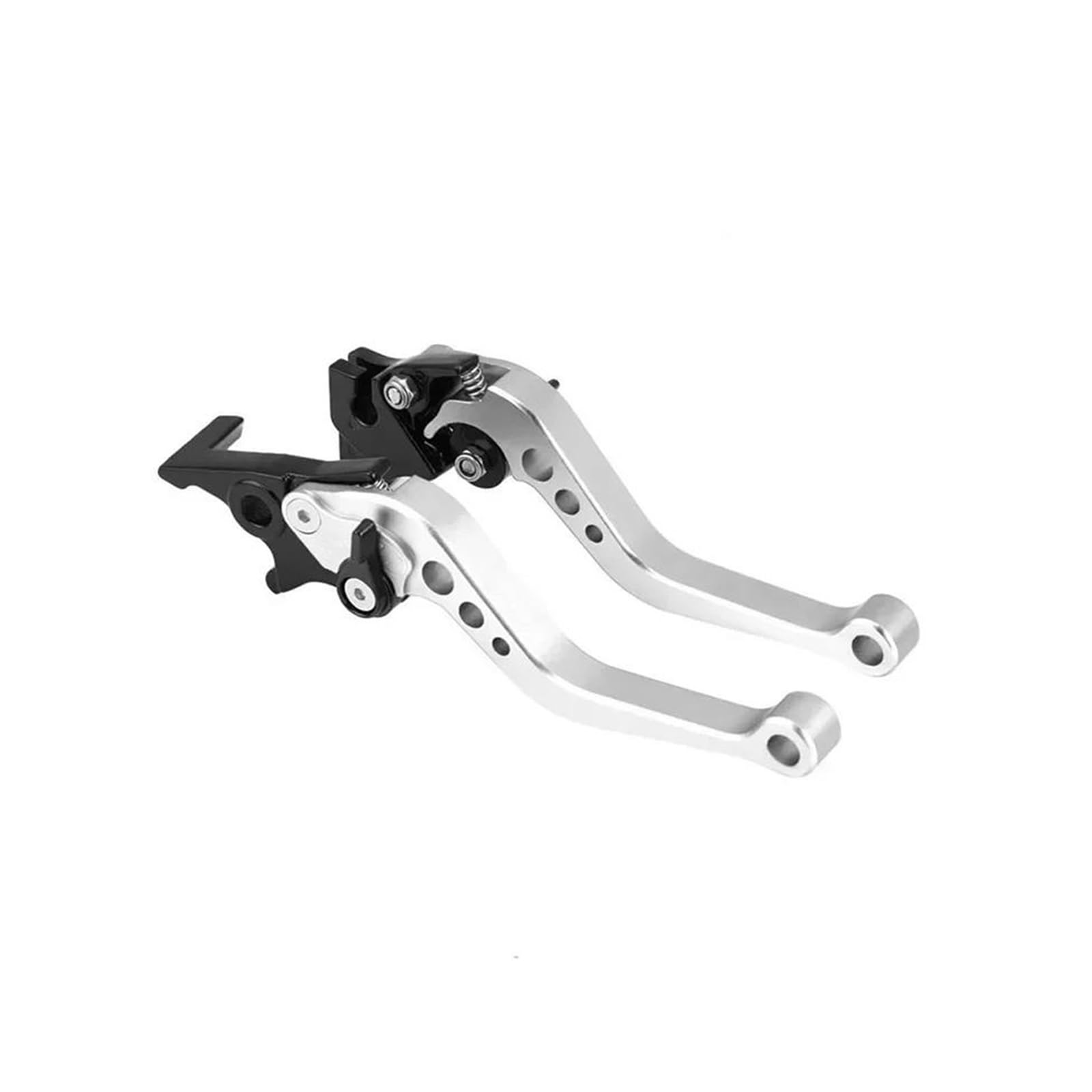 Kvkqmlfeaw Silver Motorbike Hand Levers Universal Fit For Motorbike Modification Alloy Brake Handle Cnc Motorcycle Clutch Drum Brake Lever Handle Handlebar Brake Lever(Silver)