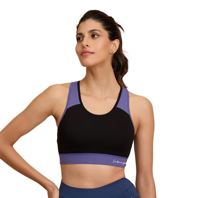 Image of NYKD (NYK904 Ultimate High Impact Non Wired & Padded Sports Bra for Women | Bounce Control with Quick Dry Formula & Multiway Straps | Ideal for Gym, Workout & Yoga