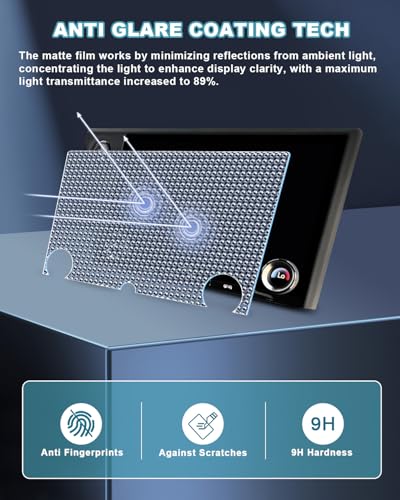 Image of CDEFG UPGRADED Matte Anti Glare for 2024 2025 2026 Lexus GX 550 Screen Protector, Tempered Glass 14 inch Touchscreen [No Glare & Fingerprint] for GX550 (Premium /Luxury /Overtrail) Accessories 9H