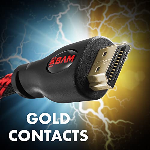 Bam 3 Pack High Speed 4K Hdmi Cables - 6' Long #TOP3