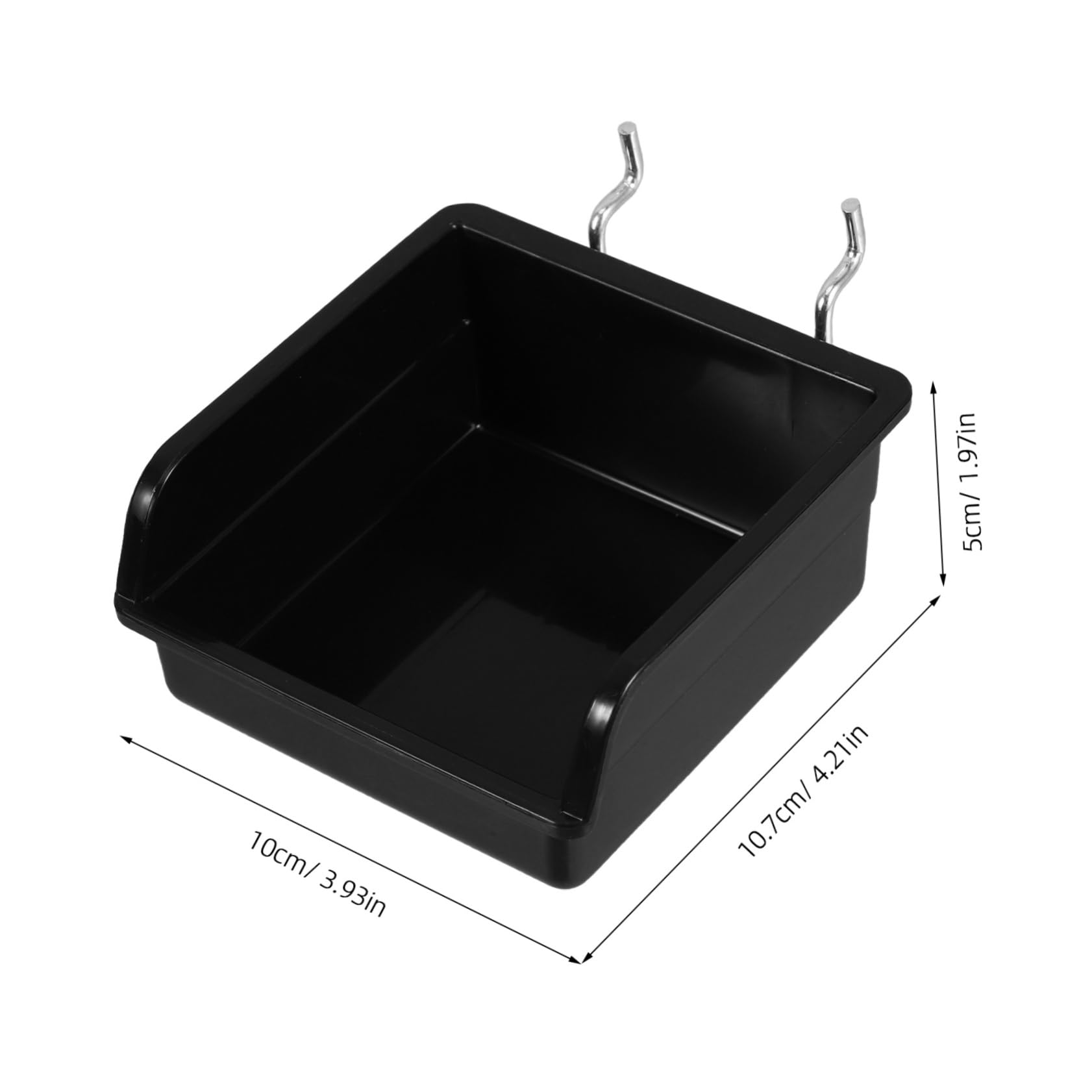 Mikikit 3-pc Heavy-duty Pegboard Organizer Bin Tool Storage Craft Organizer Garage Office Workshop