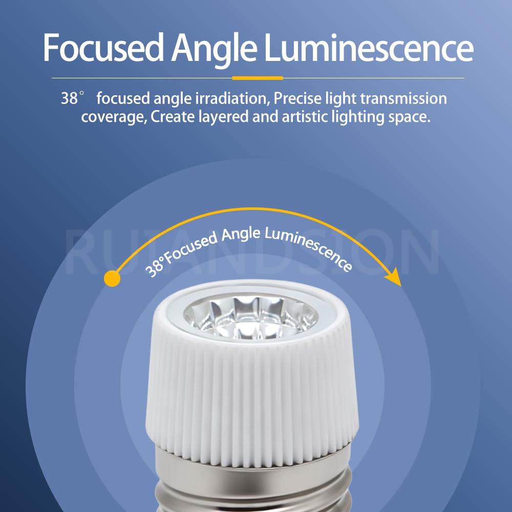Ruiandsion dimmbarer E27 COB LED Spotlight 2W 4000K AC220-240V 10er-Pack | Hitzebeständiges Keramikgehäuse, flimmerfrei, augenfreundlich, ideal für Heim & Gewerbe, 10er-Pack