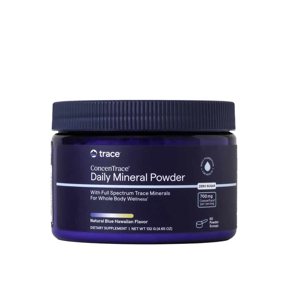 Trace Minerals ConcenTrace Mineral Powder, Blue Hawaiian, 60 Servings