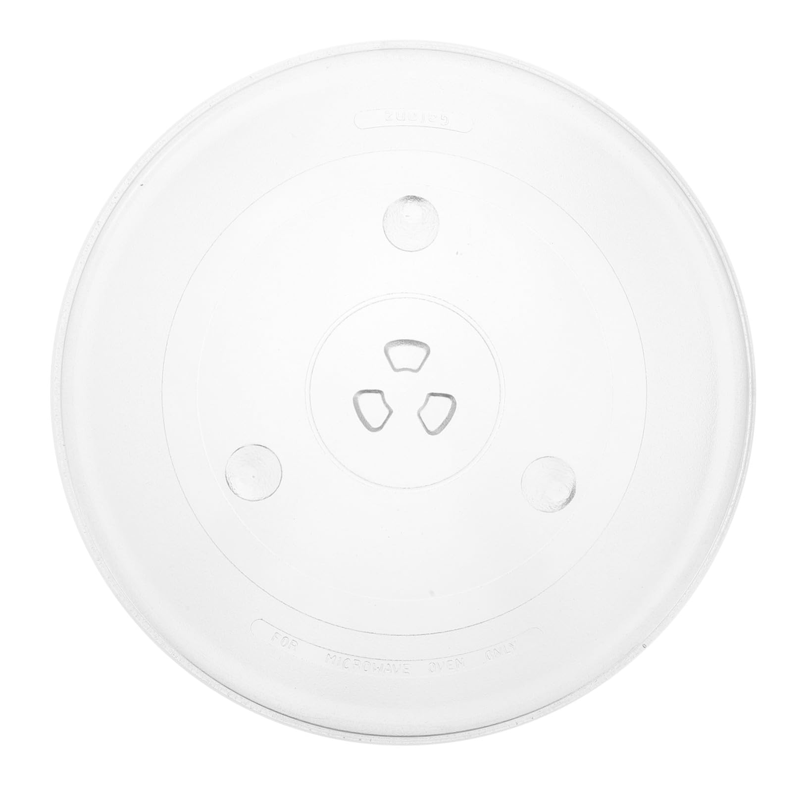Homoyoyo Plato Giratorio de Vidrio para Microondas Bandeja Resistente al Calor con Triple Ranura para Estable Accesorio de Cocina Compatible y Fácil Instalación