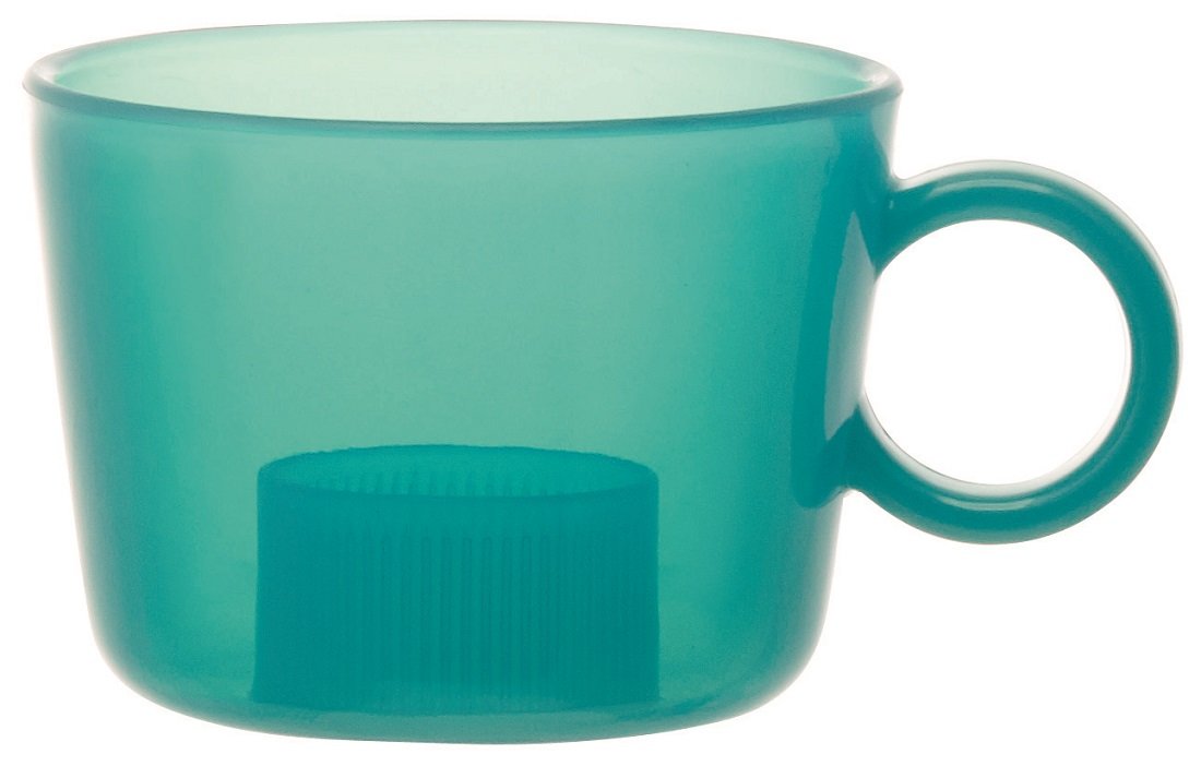 Tasse bouchon pour bouteille PET vert menthe réutilisable