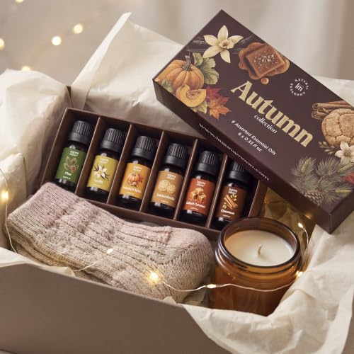 Image of Lagunamoon Fall Essential Oils Set for Diffuser for Home 6 x 10ml