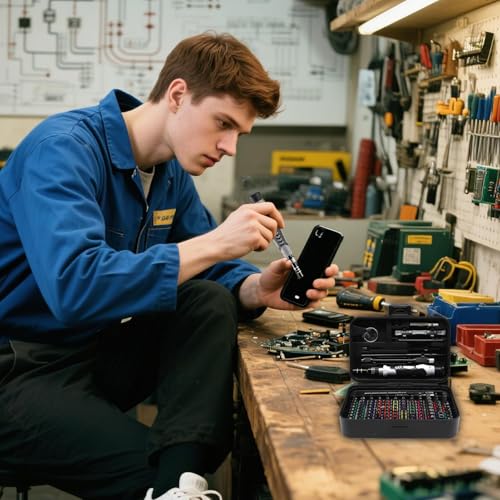 Tournevis magnétique de précision avec embout de perçage pour ordinateur portable - 3