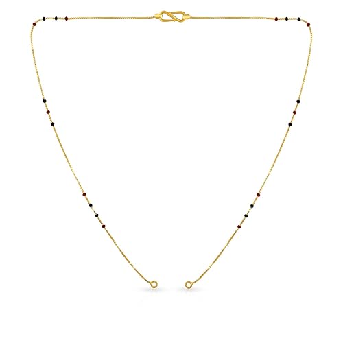 22 KT purity Yellow Gold Mangalsutra MSDS086_Y_16 for Women