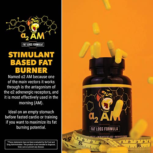 Gorilla Mind A2 Am Fat Burner Capsules – Advanced Fat Loss Formula / Suppresses Appetite, Increased Fat Loss, Increased Energy (120 Capsules) #TOP3