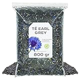 Te Negro Earl Grey con Bergamota 800 g - Rico en Antioxidante - Te a Granel - Infusion de Hierbas - Suave y Aromatico (800 gr, Té Earl Grey)